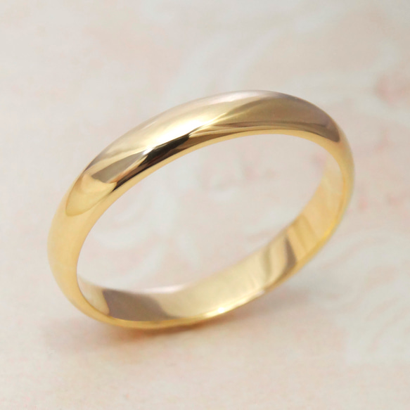 3*1様 K18 甲丸 リング 指輪 18金 甲丸 リング/K18 koumaru ring /品番