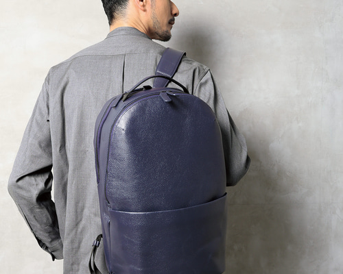 m.inoemisネイビー リュック ハンズオリジナル モズ リサイクルナイロンリュック ネイビー