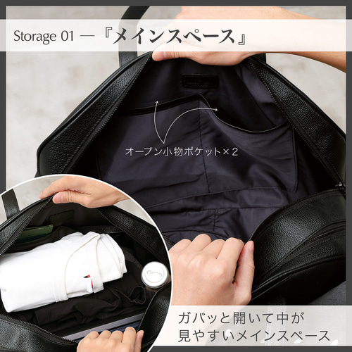 【最終価格】❗ブルーシンシア 本革ボストンバッグ 2-3泊 ダークネイビー✨旅行 BLUE SINCERE｜ボストンバッグ 旅行バッグ 2泊3日 メンズ 本革