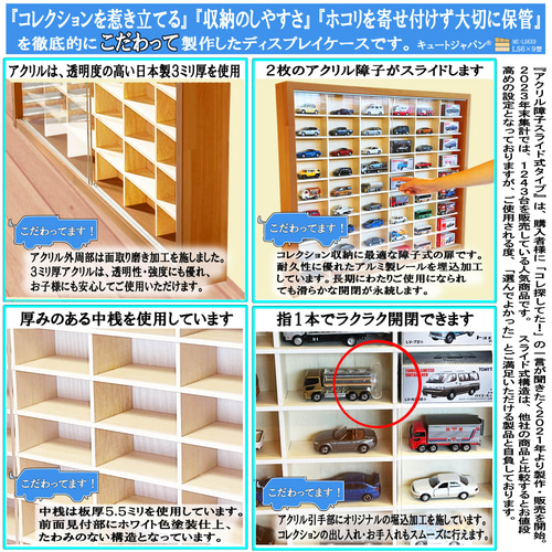 ミニカー収納ケース 54マス ディスプレイ コレクション ミニカー収納ケース 54マス ディスプレイ コレクション