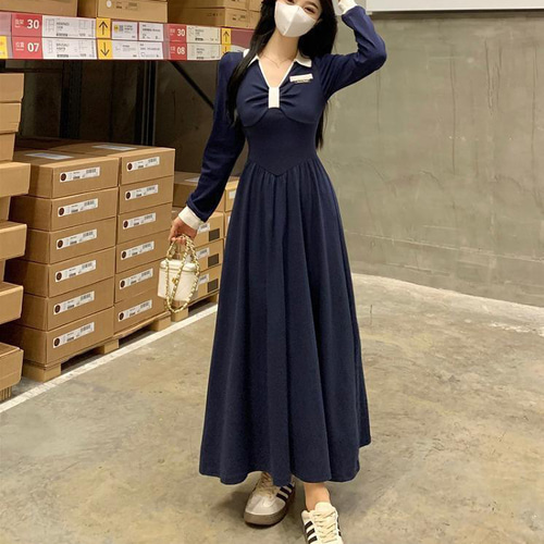 大きいサイズ ロング ワンピース レディース 春 秋冬 新品 長袖 大きいサイズ ロング ワンピース レディース 春 秋冬 新品 長袖