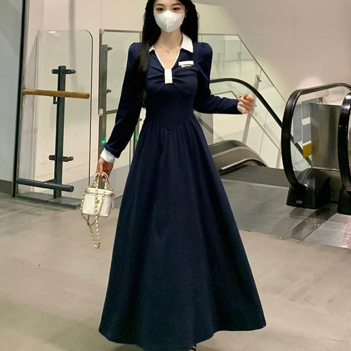大きいサイズ ロング ワンピース レディース 春 秋冬 新品 長袖 大きいサイズ ロング ワンピース レディース 春 秋冬 新品 長袖