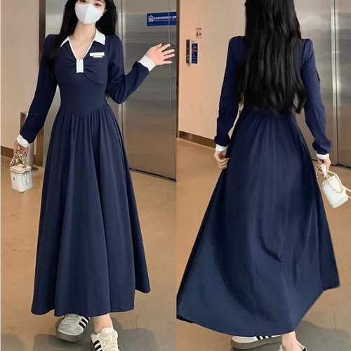 大きいサイズ ロング ワンピース レディース 春 秋冬 新品 長袖 大きいサイズ ロング ワンピース レディース 春 秋冬 新品 長袖