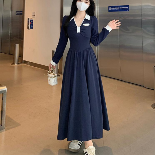 大きいサイズ ロング ワンピース レディース 春 秋冬 新品 長袖 大きいサイズ ロング ワンピース レディース 春 秋冬 新品 長袖