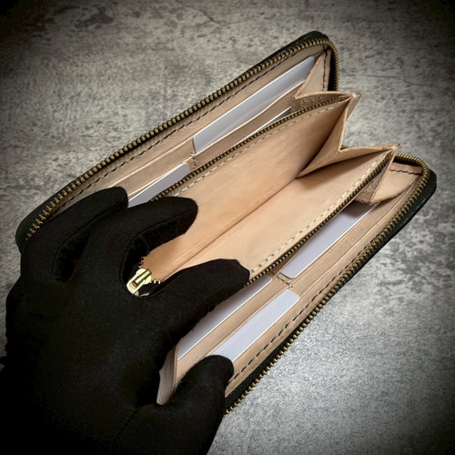 総手縫い スタースティングレイ 長財布 カイラギ ガルーシャ パープル 紫 受注生産 スタースティングレイ 総手縫い 長財布 カイラギ エイ