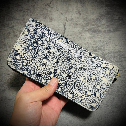 受注生産 スタースティングレイ 総手縫い 長財布 カイラギ エイ 受注生産 スタースティングレイ 総手縫い 長財布 カイラギ エイ