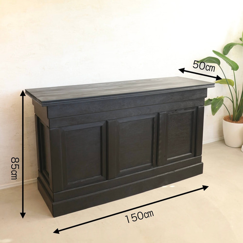 折畳みアンティークカウンター 折たたみテーブル レジ台 キャッシャー