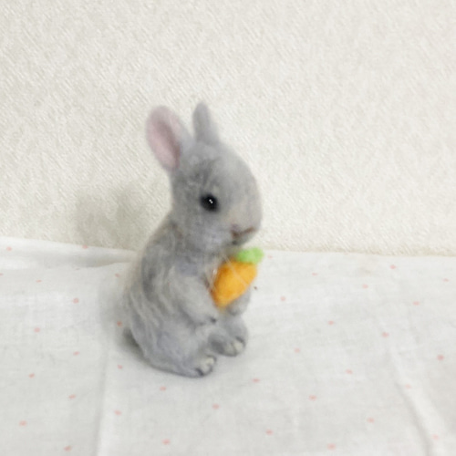 井上様　うさぎ　額縁入り羊毛フェルト 改訂新版 リアルかわいい羊毛フェルトのうさぎ | Chocolat Box