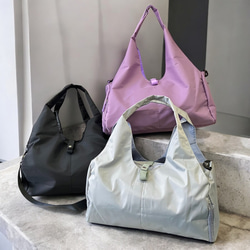 大容量 】ナイロン／ジム・ヨガバッグ／2WAYショルダー