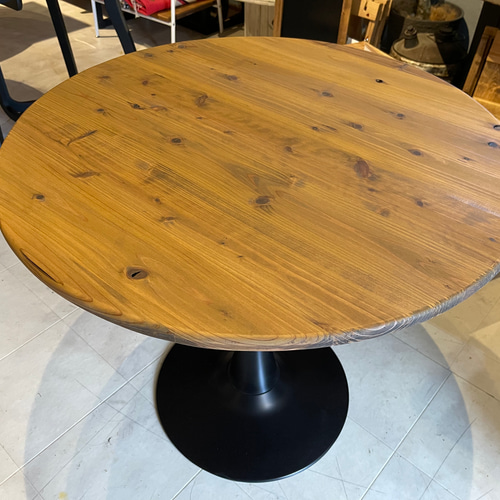 在庫あり 即納 Hotaru 丸テーブル 机 リビング ダーク アイアン カフェ