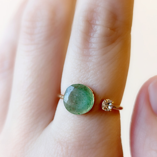 グリーンアベンチュリン リング アベンチュリンリング 天然石 リング