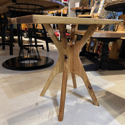 在庫あり　即納　サイドテーブル　ＬＡ　ＦＵＳＩＯＮ　レジンテーブル　ソファーテーブル　ナチュラル　高級感　 2枚目の画像