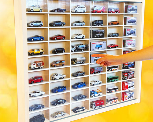 ★値下げ★１×６・１×ワイド ミニカーケース コレクション 収納 アクリル障子付 ☆値下げ☆ミニカー 収納 ケース ディスプレイ 棚 アクリル障子