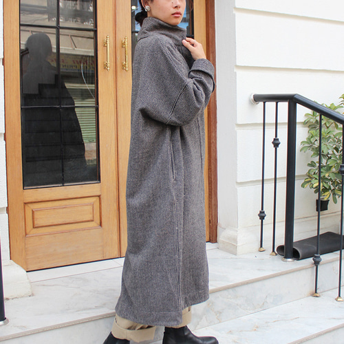 ほっこり冬素材◉ 国産ウールオーバーコート クラシックグレー コート