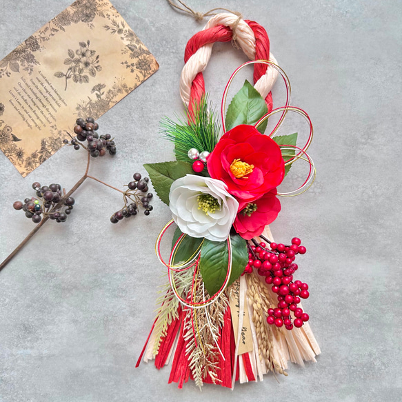 ハンドメイド スワッグ　リース ハンドメイド スワッグリース