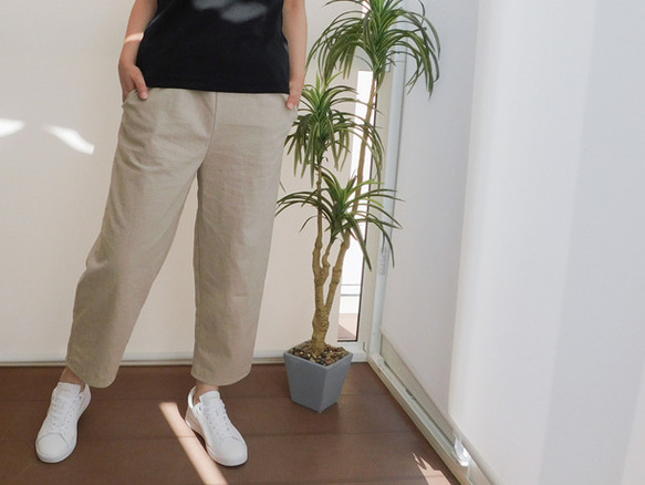 ◆お試し価格◆イージーパンツ◆　3つのポケット　すっきりシルエット 3枚目の画像