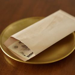 お年玉やお祝い、贈り物に最適な本革 ヌメ革レザーの現金封筒　ぽち袋 - 時を刻むミニマム財布 4枚目の画像