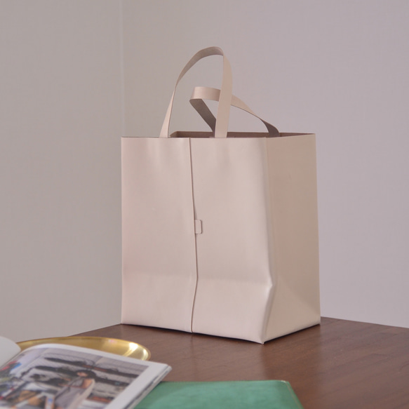 【オーダー】◇本革◇ぷっくり♪リアルメロンなトートバッグ☆ 受注製作】本革 トートバッグ（大）姫路レザー トートバッグ