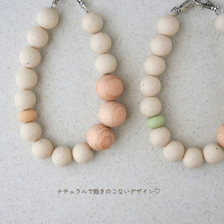 【 カスタマイズ 可 】　ハンドストラップ　スマホストラップ　スマホ　ストラップ　ウッド　手首　落下防止　オーダー　木 2枚目の画像