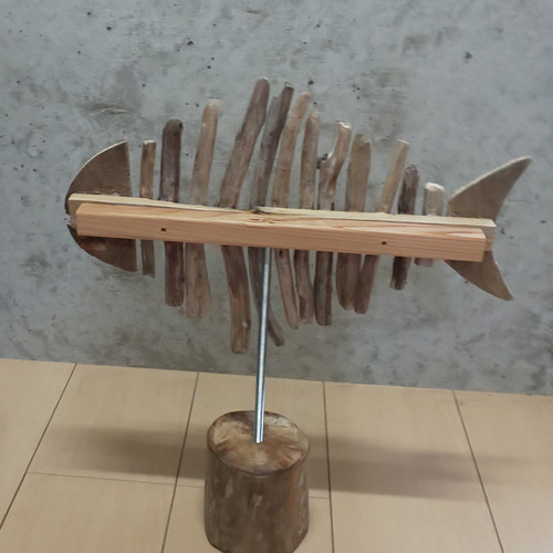 流木アート さかな 立体・オブジェ 上州屋リフォーム 通販 18577255