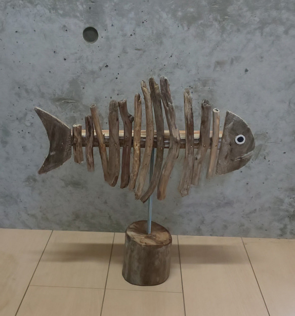 流木アート さかな 立体・オブジェ 上州屋リフォーム 通販 18577255