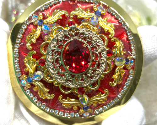 ◆001　魔法少女　変身　コンパクト　ミラー　ハンドメイド　作家様　限定出品 ◇001 魔法少女 変身 コンパクト ミラー ハンドメイド 作家様