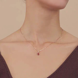 天然ルビーペンダントトップk18 4枚目の画像