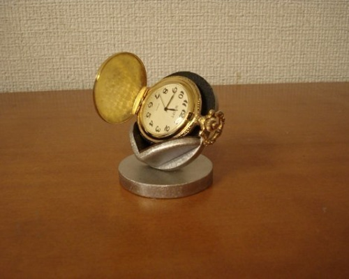 クリスマス プレゼント 懐中時計スタンド 横向き懐中時計蓋開き