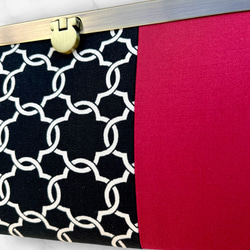 おとなのモロッカンリング【ブラック】・長財布《ブロンズマスタード / ワインレッド》 10枚目の画像