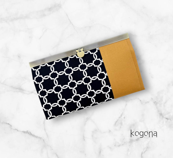 おとなのモロッカンリング【ブラック】・長財布《ブロンズマスタード / ワインレッド》 3枚目の画像