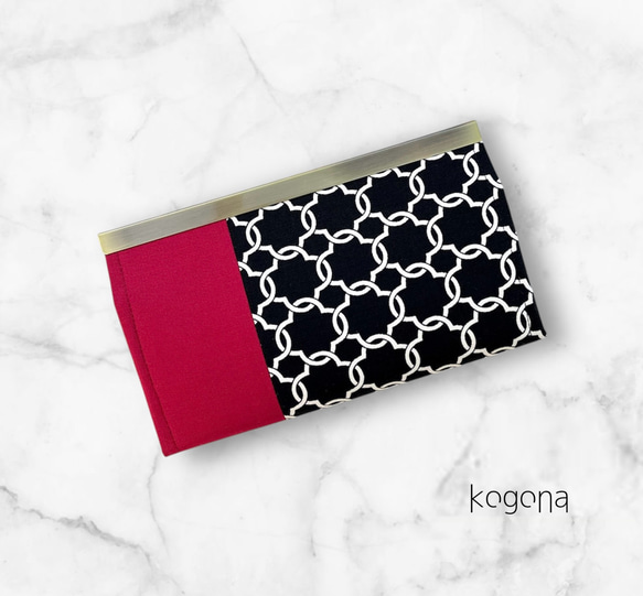 おとなのモロッカンリング【ブラック】・長財布《ブロンズマスタード / ワインレッド》 8枚目の画像