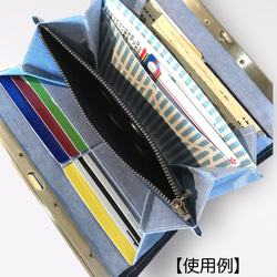 おとなのモロッカンリング【ブラック】・長財布《ブロンズマスタード / ワインレッド》 11枚目の画像