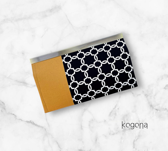 おとなのモロッカンリング【ブラック】・長財布《ブロンズマスタード / ワインレッド》 4枚目の画像