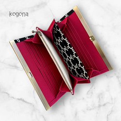 おとなのモロッカンリング【ブラック】・長財布《ブロンズマスタード / ワインレッド》 9枚目の画像