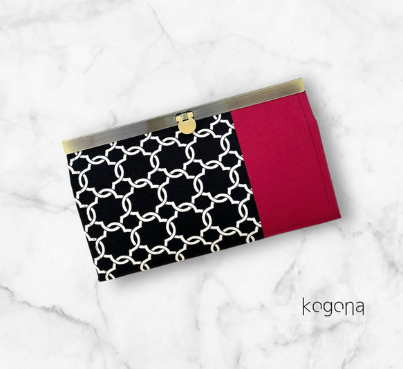 おとなのモロッカンリング【ブラック】・長財布《ブロンズマスタード / ワインレッド》 7枚目の画像