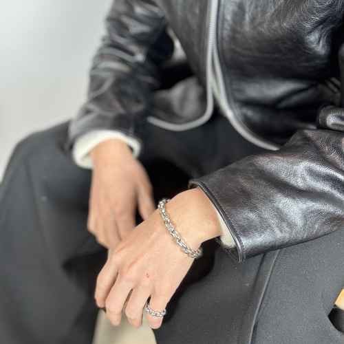 シルバーブレスレット シルバー925 8mm幅 ブレスレット RESHEM