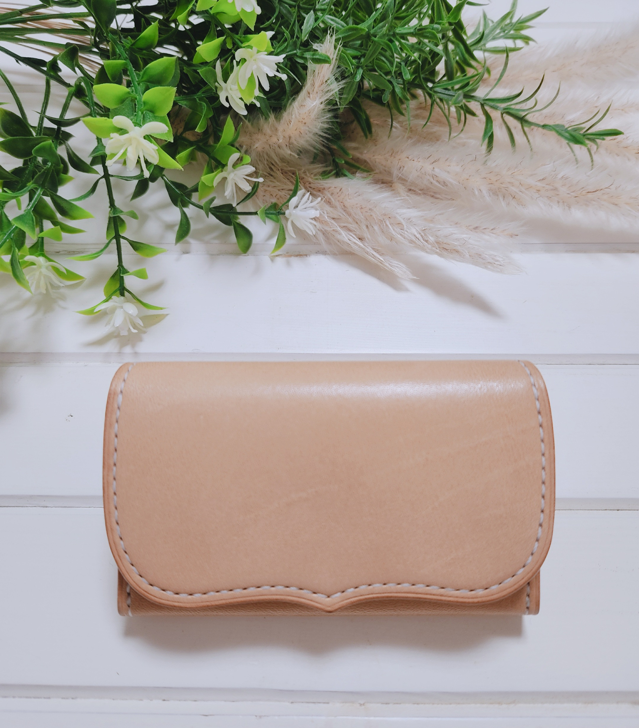 名刺入れ 4【プレーン,白ステッチ)