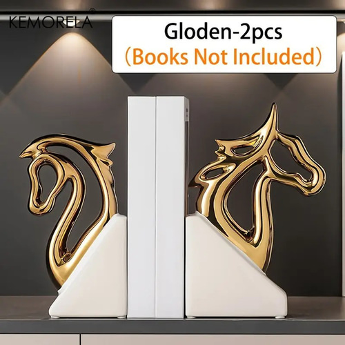 天然石　馬　ブックスタンド Amazon.co.jp: ブックエンド 本立て アンティーク 馬 うま
