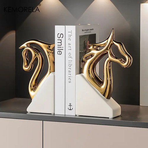 馬の頭像 2体セットブックエンド 馬の頭像 2体セットブックエンド