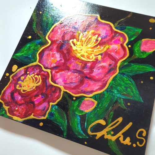 【一点物アート】サザンカ-Eternal Love-【S2号】 一点物アート】サザンカ-Eternal Love-【S2号】 2025年最新】サザンカ