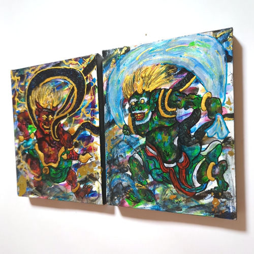 真作】版画 神崎淳 ジクレー 月下の五重塔 静寂を描いた幻想風景