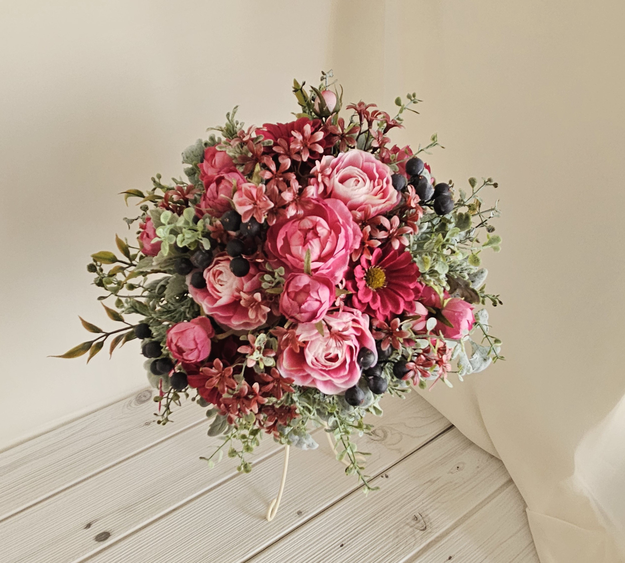 ウェディングブーケ（ブートニア付き）B-191