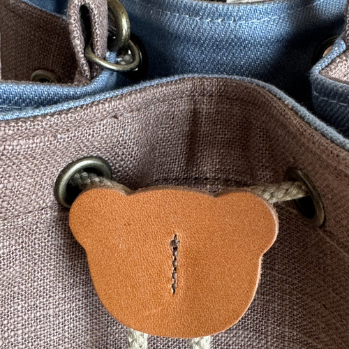 トイプードル　バッグ&がま口　チルド。ハンドメイド トイプードルとお花のミシン刺繍の巾着バッグ♪ 巾着バッグ