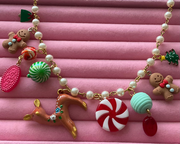 クリスマスキャンディネックレス ネックレス・ペンダント fortunecat