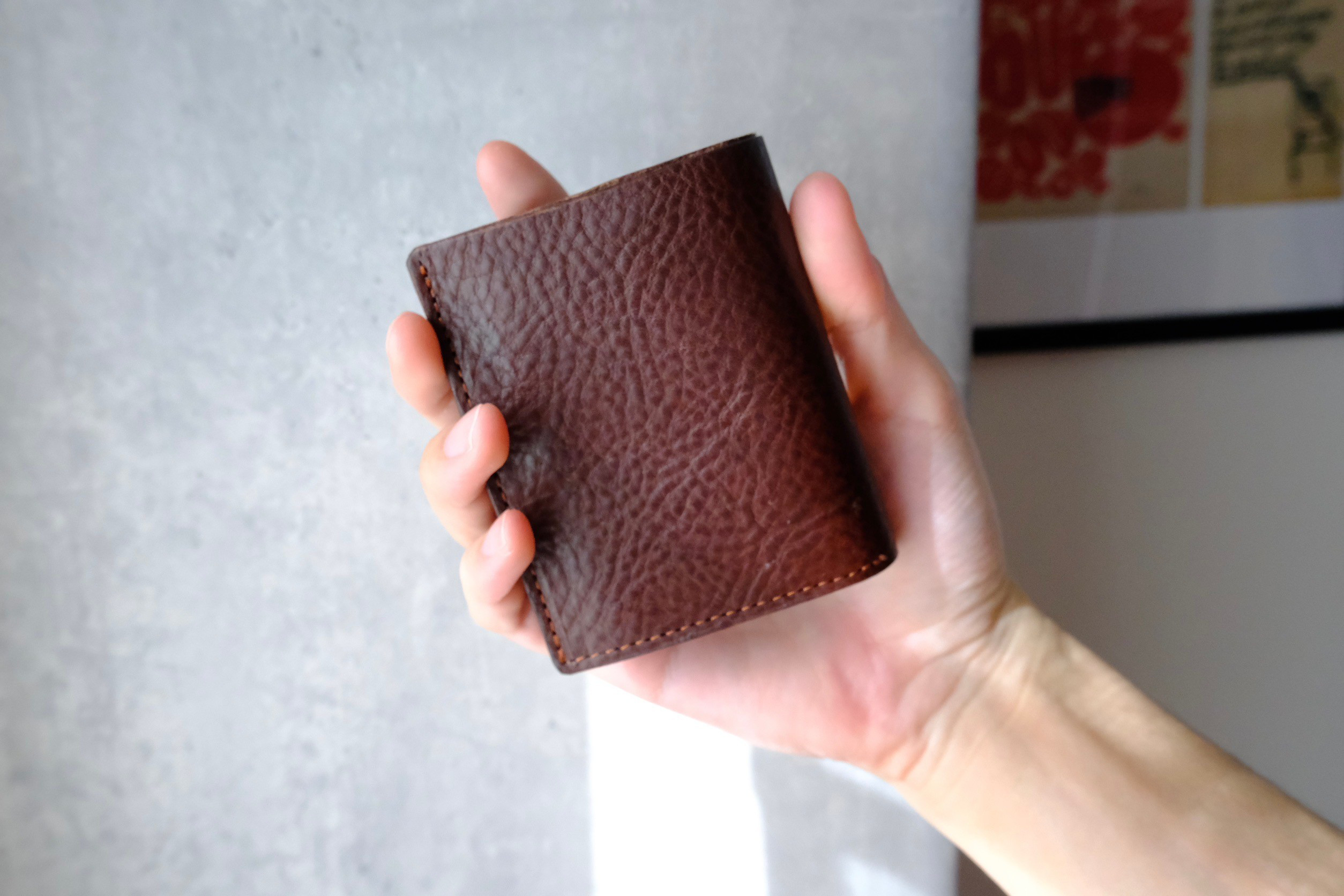 mini_wallet　イタリアンレザー二つ折りミニ財布