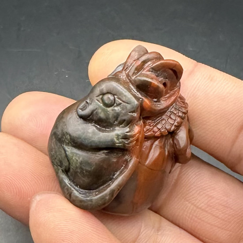 2024.11.29最新作品 彩玉鼠宝 ネックレス・ペンダント ケンちゃんの  