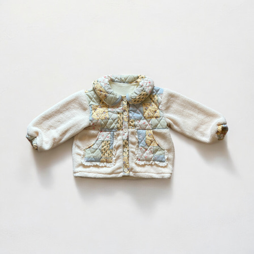 Floral Patchwork Quilted Jacket アウター 女の子 パッチワーク 
