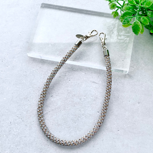 マルチストラップ[beaute]:ビーズストラップ スマホストラップ ハンド