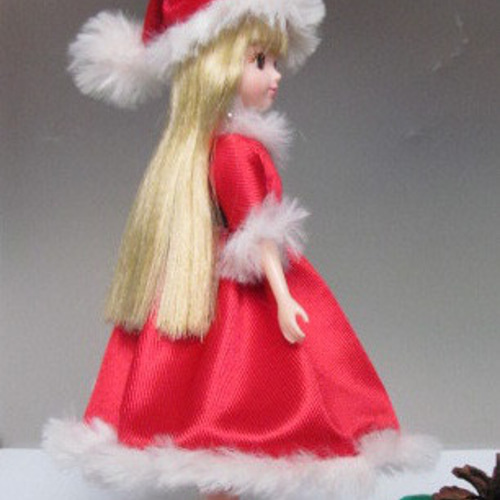 リカちゃんのお洋服＊＊クリスマス＊サンタクロースM＊ワンピース