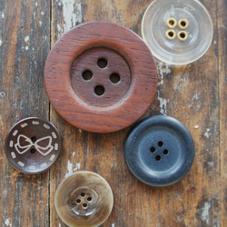 大きなボタンセット[ブラウン58mm～]Bigbuttonmix 1枚目の画像